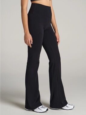 Hurley High-Waist Flared Yoga Pants - Black Size XL